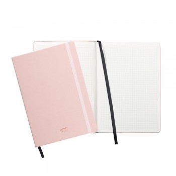 CUADERNO DE NOTAS GALGO A5 CUADRICULA 5X5 CIERRE CON GOMA COLOR ROSA
