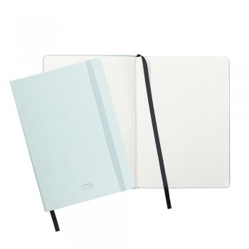 CUADERNO DE NOTAS GALGO A5 CUADRICULA 5X5 CIERRE CON GOMA COLOR VERDE CLARO