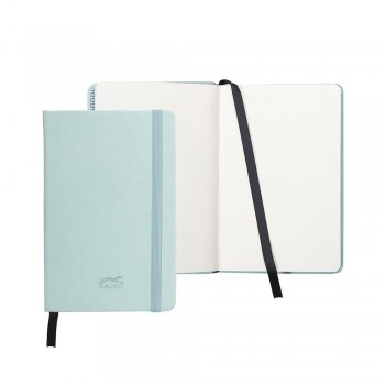 CUADERNO DE NOTAS GALGO A6 LISO CIERRE CON GOMA COLOR VERDE CLARO