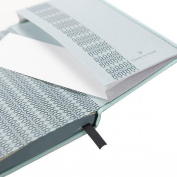 CUADERNO DE NOTAS GALGO A6 LISO CIERRE CON GOMA COLOR VERDE CLARO