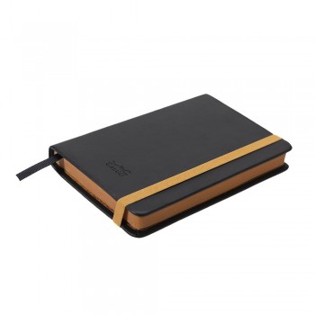 CUADERNO DE NOTAS GALGO A6 CUADRICULA 5X5 CIERRE CON GOMA COLOR NEGRO