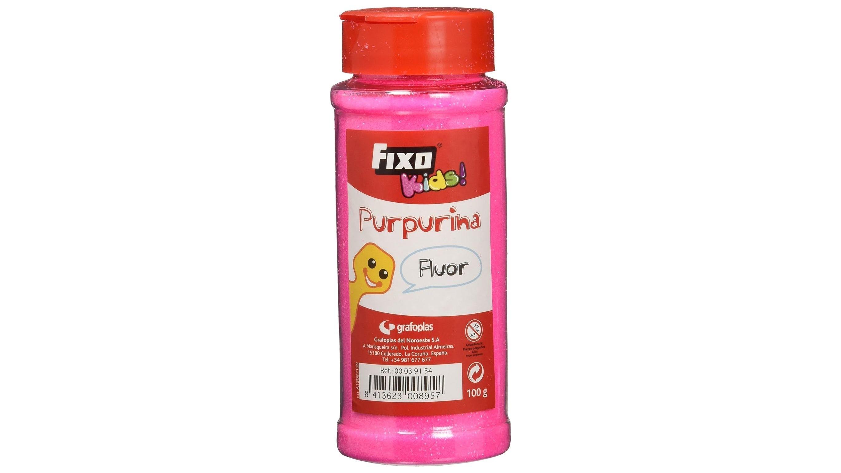 BOTE 100 G PURPURINA FIXO KIDS COLOR FUCSIA