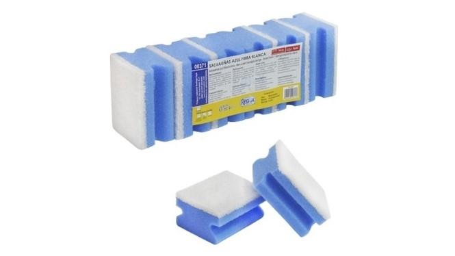 PACK 6 ESTROPAJOS SALVAUÑAS FIBRA BLANCA 7X9CM