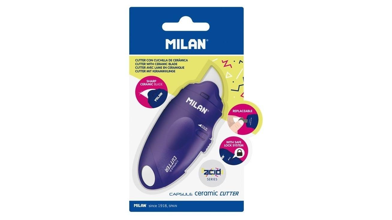 BLISTER CUTTER MILAN CAPSULE CON HOJA CERAMICA SERIE ACID COLOR AZUL