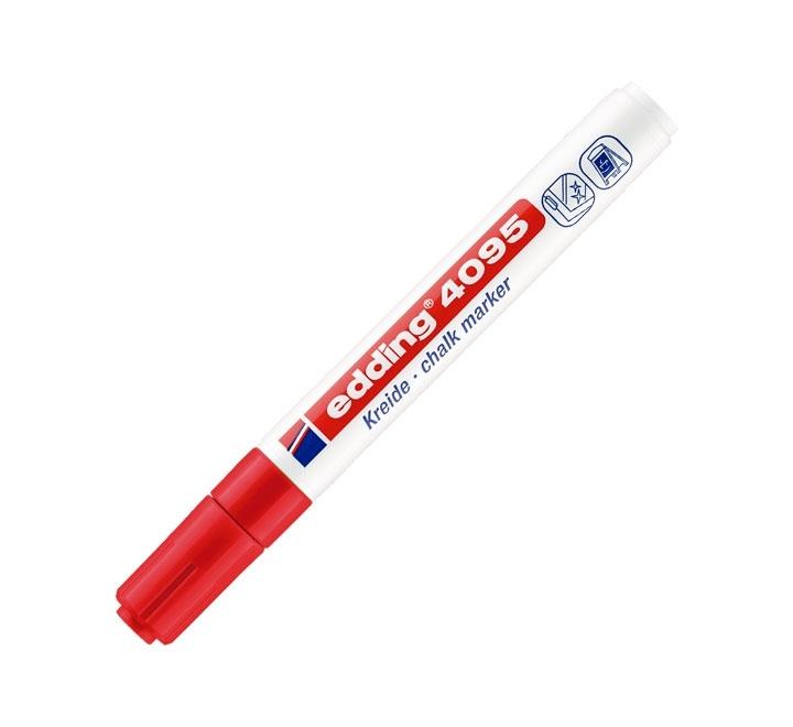 ROTULADOR EDDING 4095 MARCADOR TIZA LIQUIDA COLOR ROJO