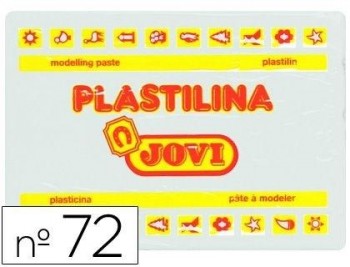 PLASTILINA JOVI 72 BLANCO -UNIDAD -TAMAÑO GRANDE 350 GR