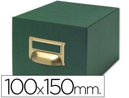 FICHERO FICHAS TELA VERDE 500 FICHAS N.3 -TAMAÑO 100X150 MM COD 3596