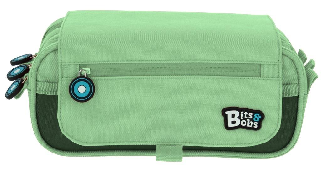 PORTATODO TRIPLE CON SOLAPA BITS&BOBS MINT 3 COMPARTIMENTOS GRAFOPLAS