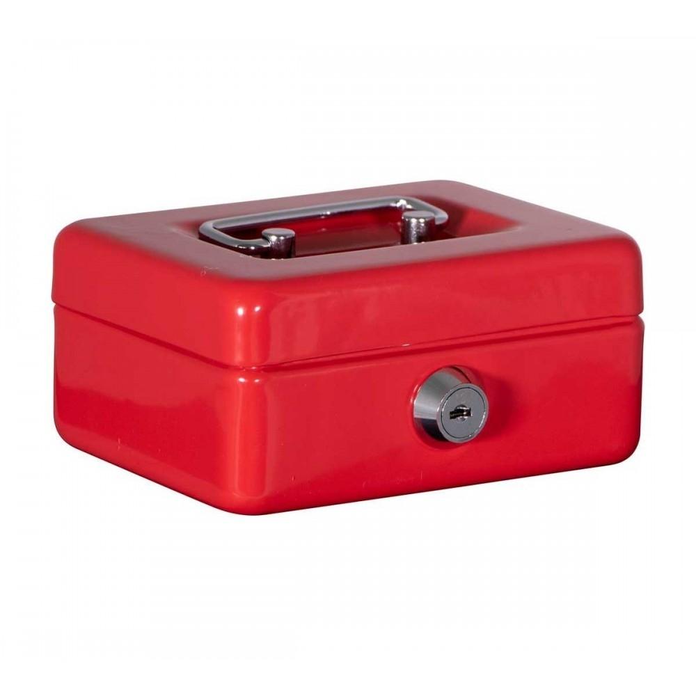 CAJA CAUDALES BTV 150X115X80 MM COLOR ROJO