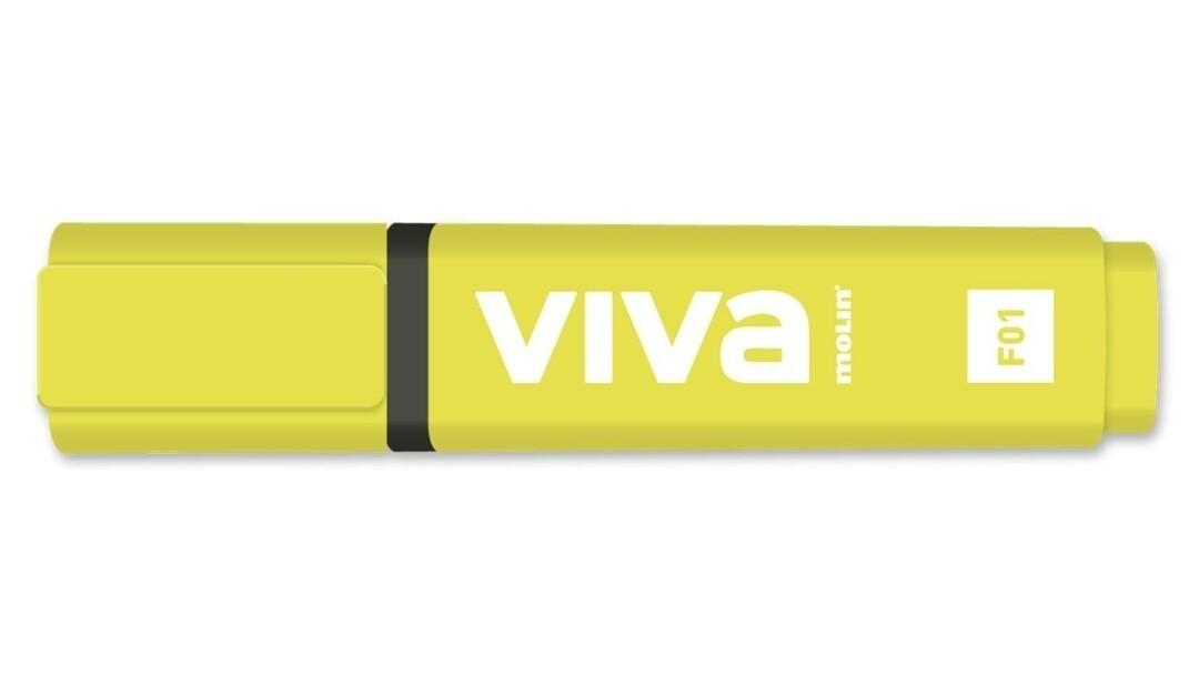 ROTULADOR FLUORESCENTE MOLIN VIVA COLOR AMARILLO