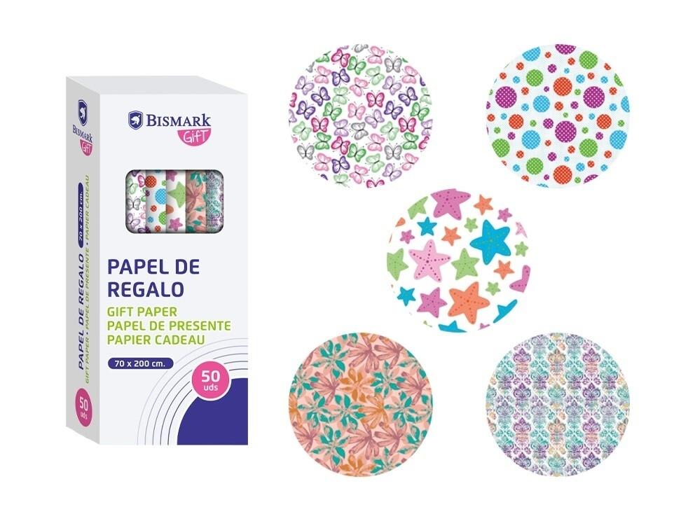 ROLLO PAPEL REGALO BISMARK 70 X 200 CM MOMENTOS ESPECIALES
