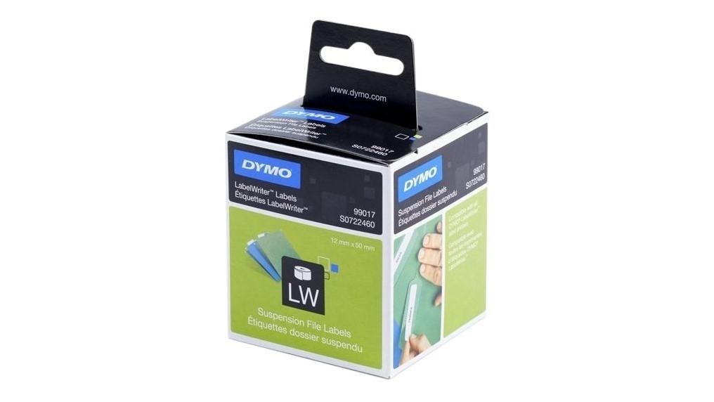 ROLLO 220 ETIQUETAS ADHESIVAS DYMO LABEL WRITER 99017 - S0722460 TAMAÑO 50X12 MM COLOR BLANCO