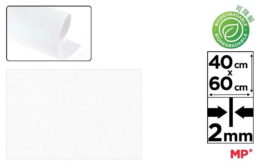 GOMA EVA CON PURPURINA BIODEGRADABLE MP 40X60CM ESPESOR 2MM COLOR BLANCO