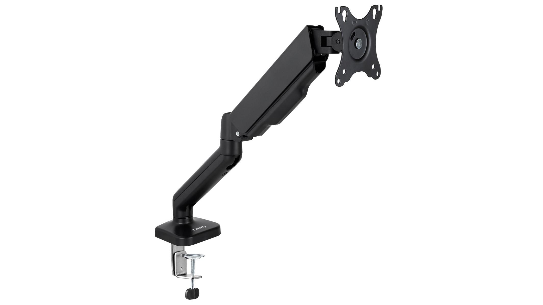 SOPORTE DE MESA TOOQ GIRATORIO E INCLINABLE 1 BRAZO PARA TV / MONITOR 9KG