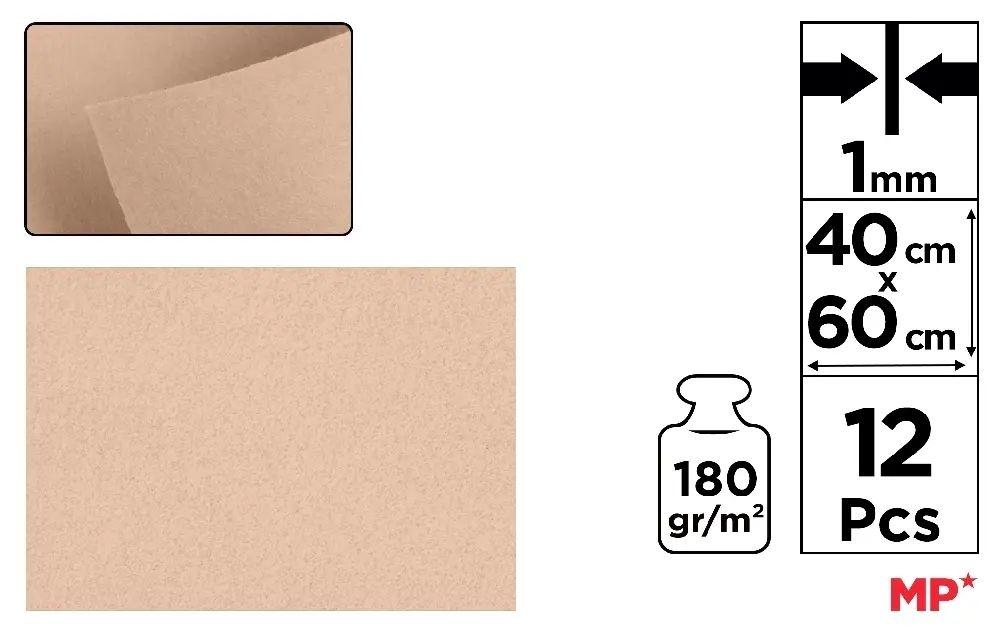 FIELTRO MP 40X60CM ESPESOR 1,5MM COLOR CARNE