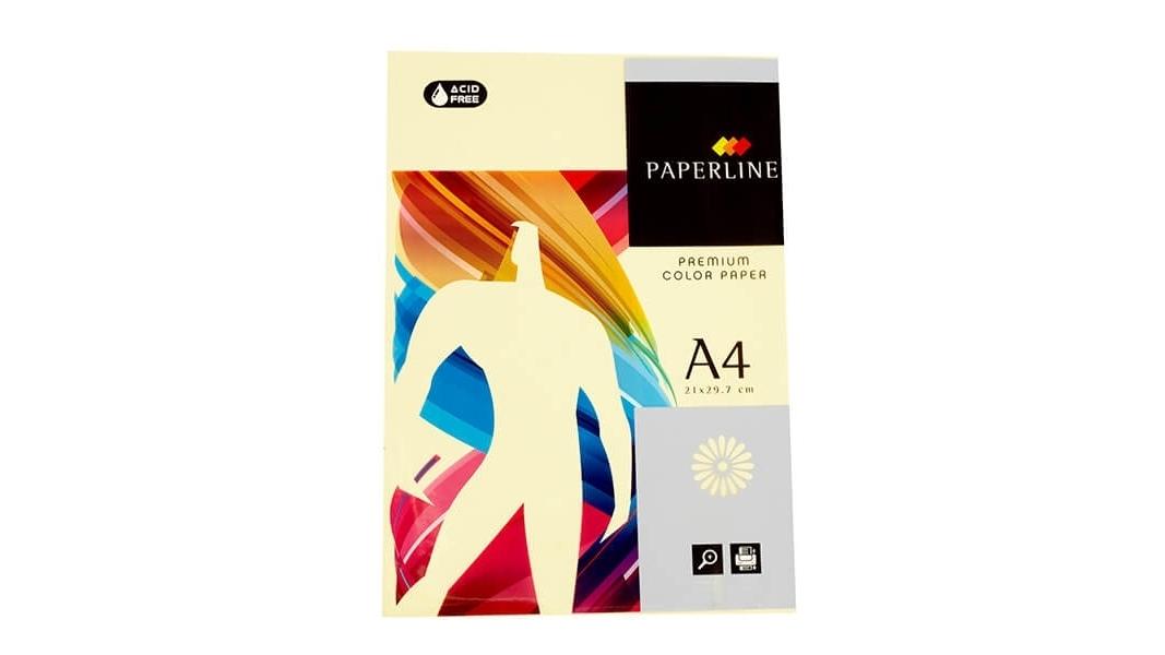 PAQUETE 500 HOJAS PAPEL PAPERLINE A4 80 GRS COLOR CREMA - IT 110