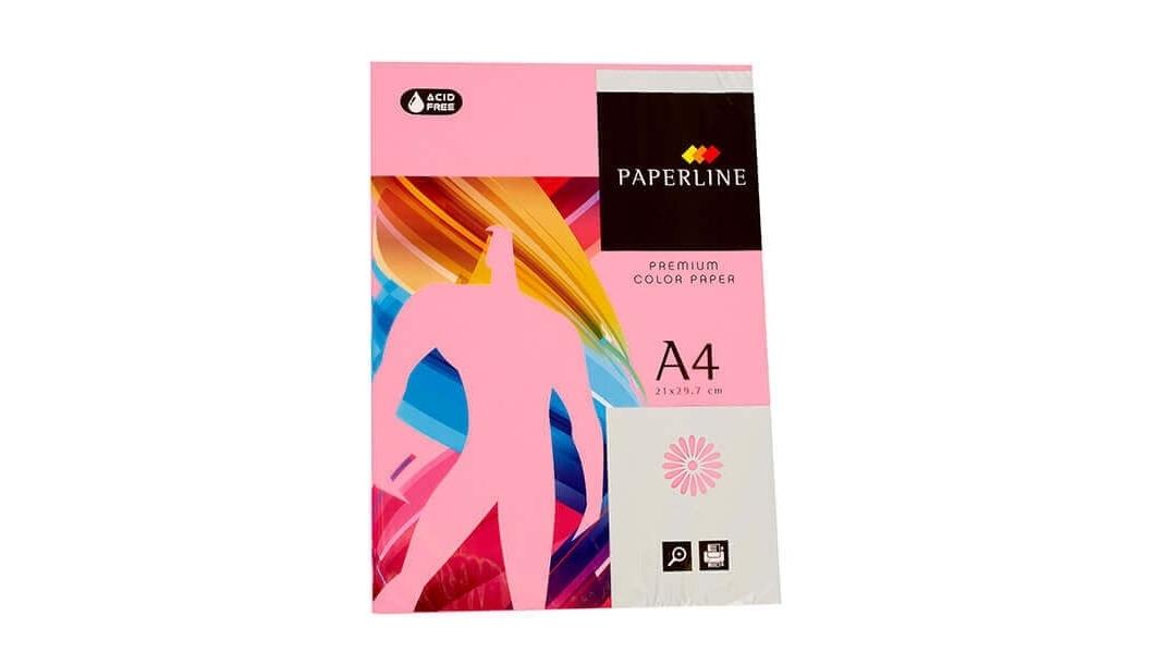 PAQUETE 500 HOJAS PAPEL PAPERLINE A4 80 GRS COLOR ROSA - IT 170