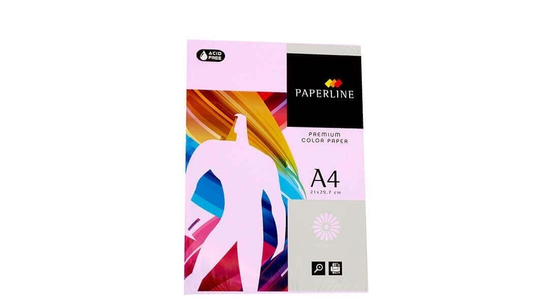 PAQUETE 500 HOJAS PAPEL PAPERLINE A4 80 GRS COLOR LILA - IT 185