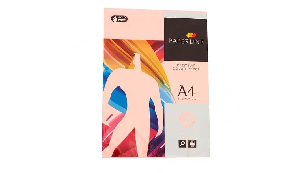 PAQUETE 500 HOJAS PAPEL PAPERLINE A4 75 GRS COLOR ROSA FLUOR - IT 342