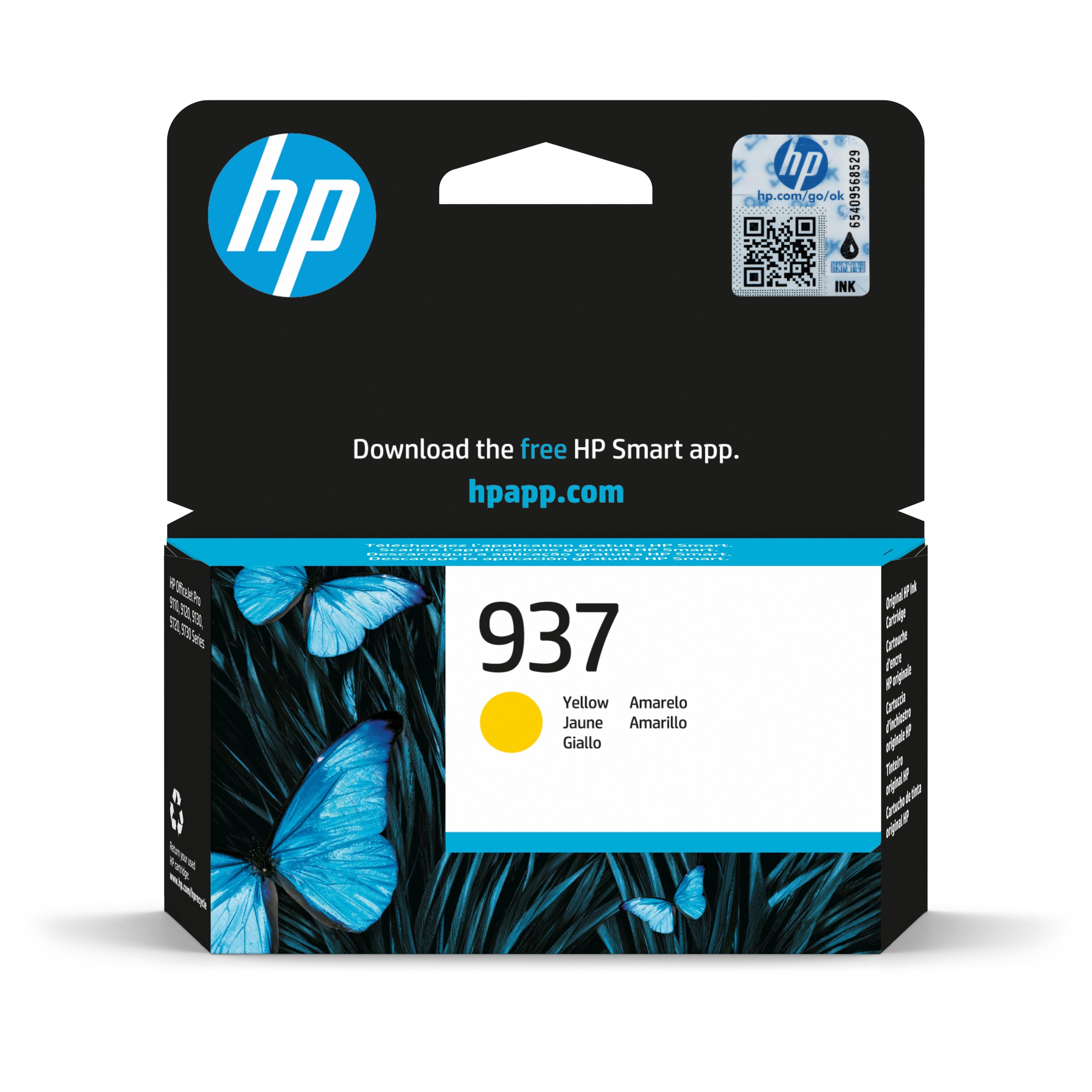 CARTUCHO HP 937 AMARILLO 4S6W4NE