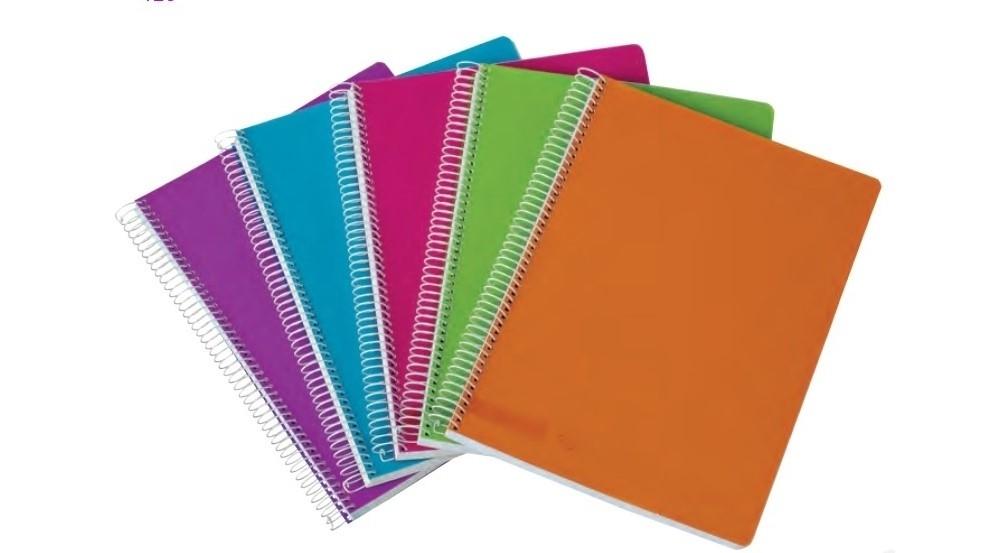 CUADERNO TAPA POLIPROPILENO A4 120 HOJAS 70 G. CUADROS 5X5 ANCOR COLORES SURTIDOS