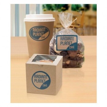 CAJA 20 HOJAS ETIQUETAS AVERY PAPEL KRAFT REDONDAS 60 MM 240 UNIDADES