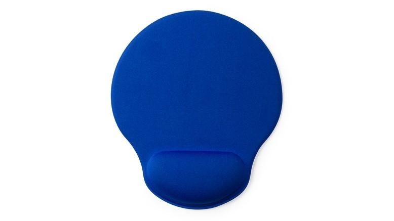 ALFOMBRILLA DE RATON CON REPOSAMUÑECAS ECONOMICA COLOR AZUL