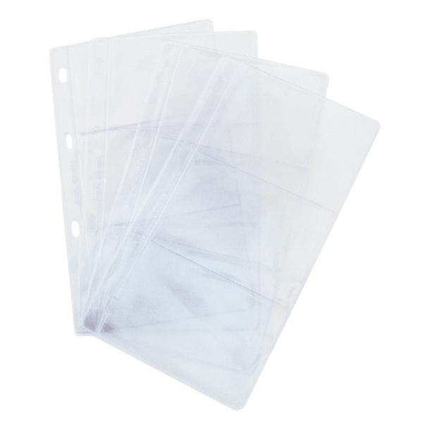 RECAMBIO 10 FUNDAS TARJETERO CUARTO 4 TALADROS PARA REF 379 GRAFOPLAS