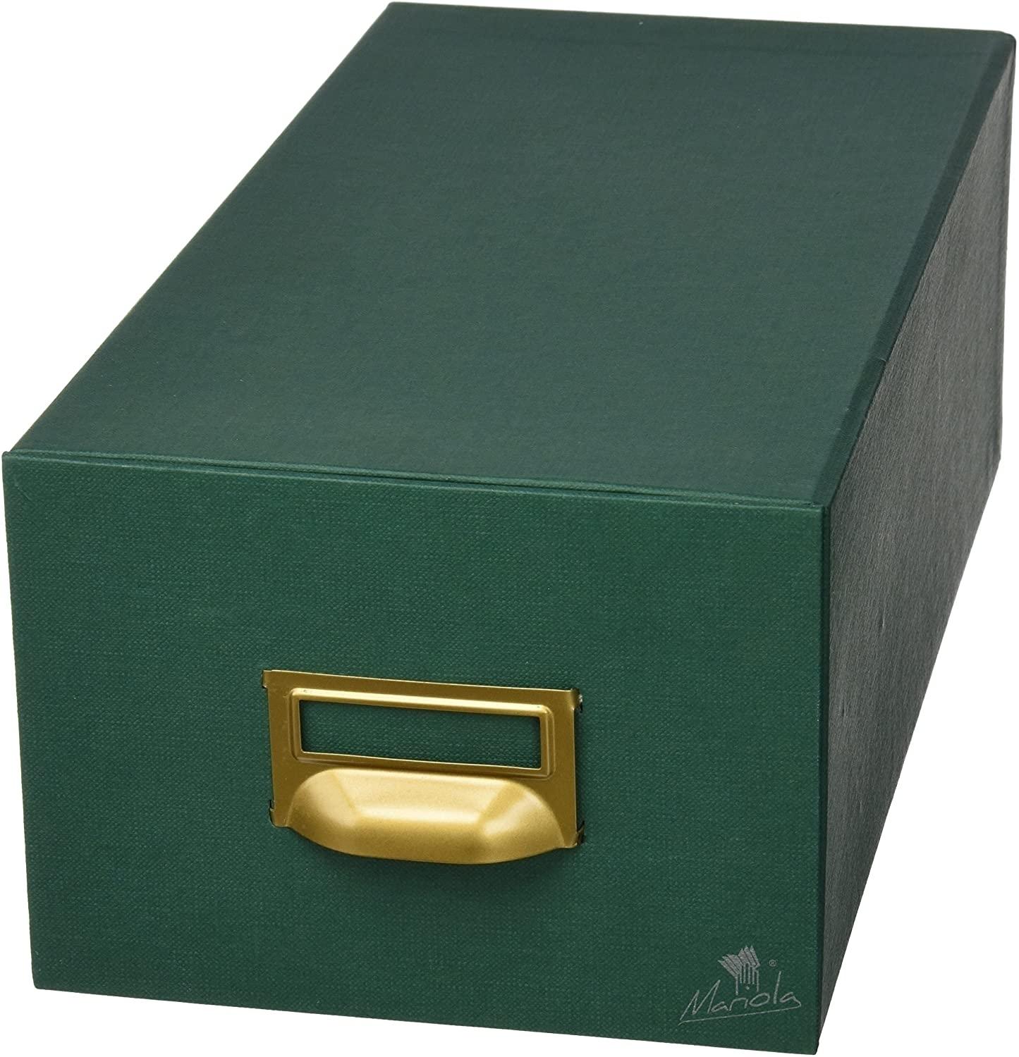 FICHERO MARIOLA CARTON FORRADO GELTEX Nº 3 PARA 500 FICHAS 100X150MM COLOR VERDE