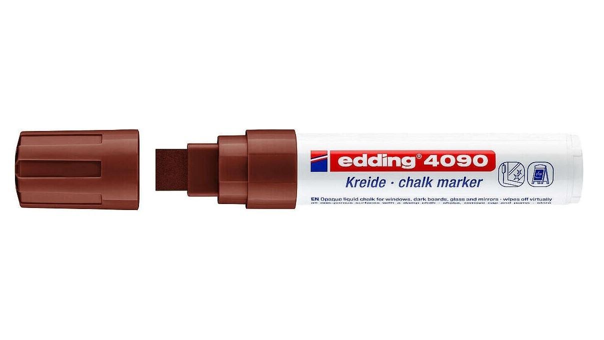 ROTULADOR EDDING 4090 MARCADOR TIZA LIQUIDA PUNTA BISELADA COLOR MARRON
