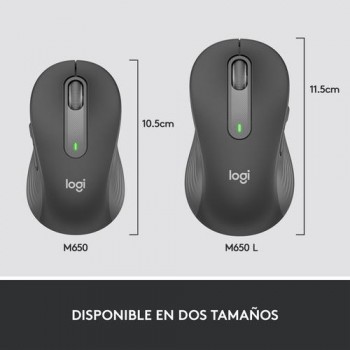 RATON LOGITECH M650 DERECHO TALLA L INALAMBRICO COLOR GRAFITO