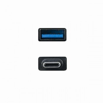 ADAPTADOR NANOCABLE USB C MACHO A USB A 3.1 HEMBRA COLOR NEGRO