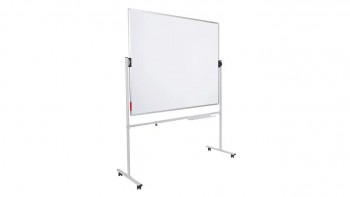 PIZARRA BLANCA ROCADA DOBLE CARA LACADA MAGNETICA 120X90 + SOPORTE VOLTEABLE