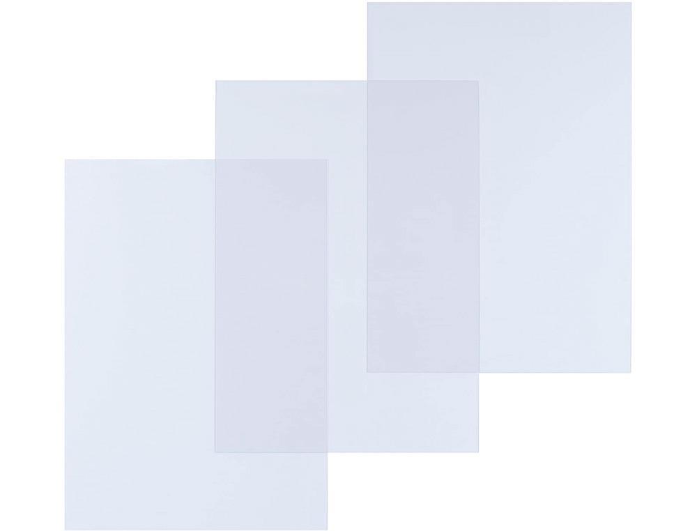 PAQUETE 25 TAPAS ENCUADERNAR A4 DHP PVC 180 MICRAS COLOR CRISTAL TRANSPARENTE