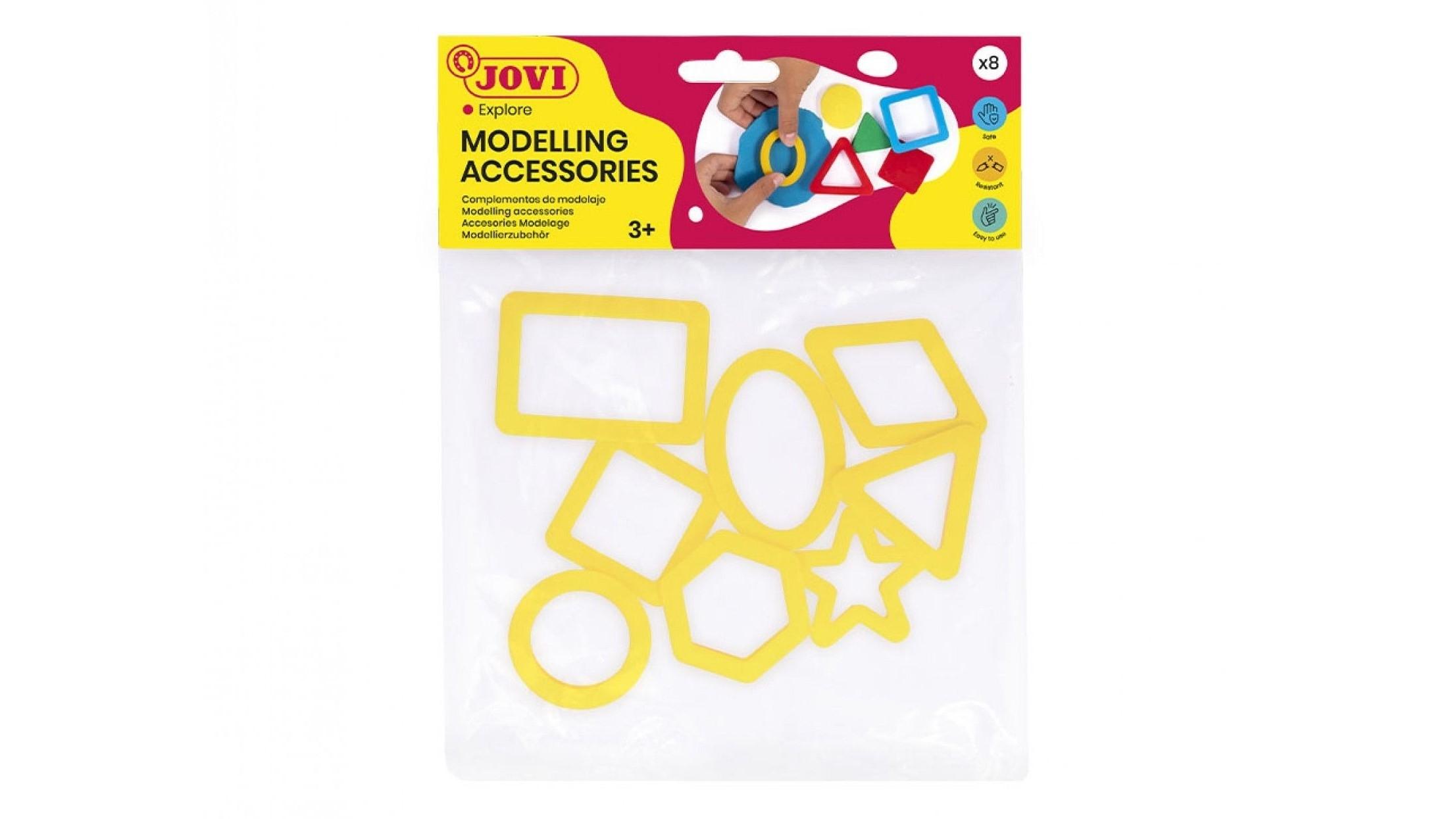 BOLSA 8 MOLDES SURTIDOS FIGURAS GEOMETRICAS JOVI