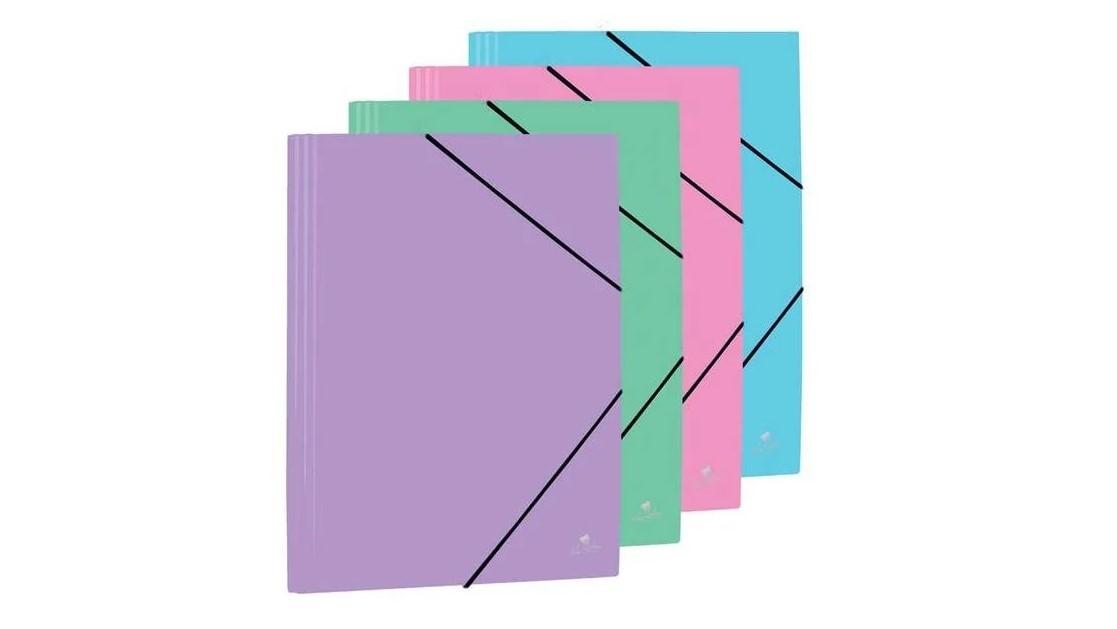 CARPETA GOMAS SOLAPAS POLIPROPILENO FOLIO MARIOLA COLORES SURTIDOS PASTEL