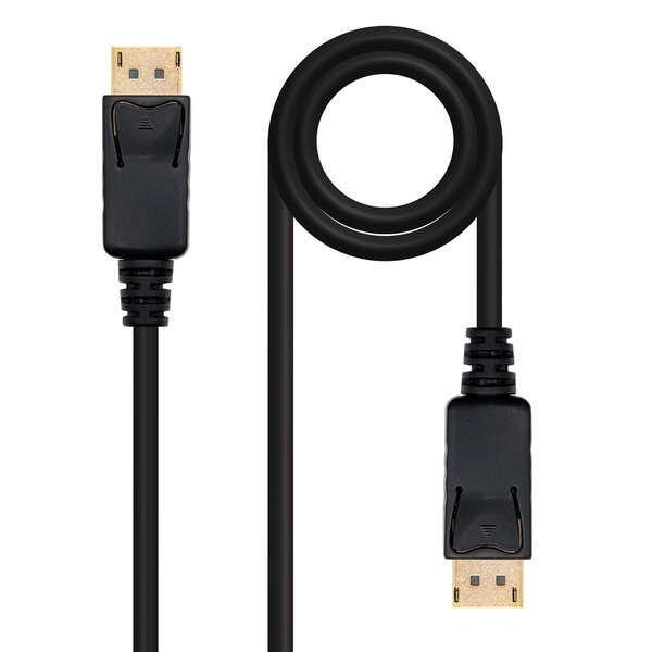 CABLE DISPLAYPORT NANOCABLE 1.2 4K DISPLAYPORT MACHO - DISPLAYPORT MACHO 2M NEGRO