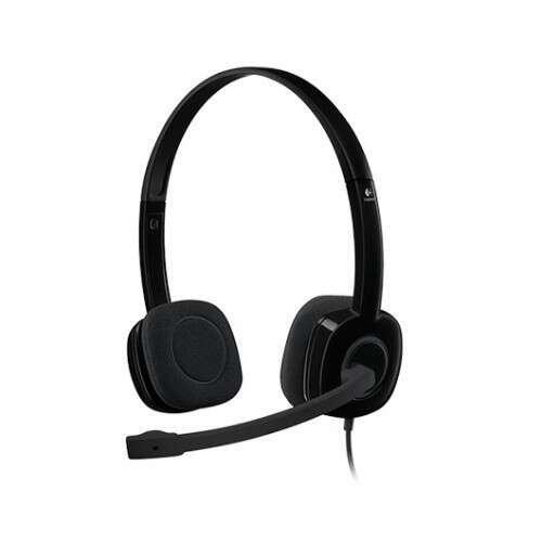 AURICULARES LOGITECH H151 ESTEREO CON MICROFONO JACK 3,5 MM COLOR NEGRO
