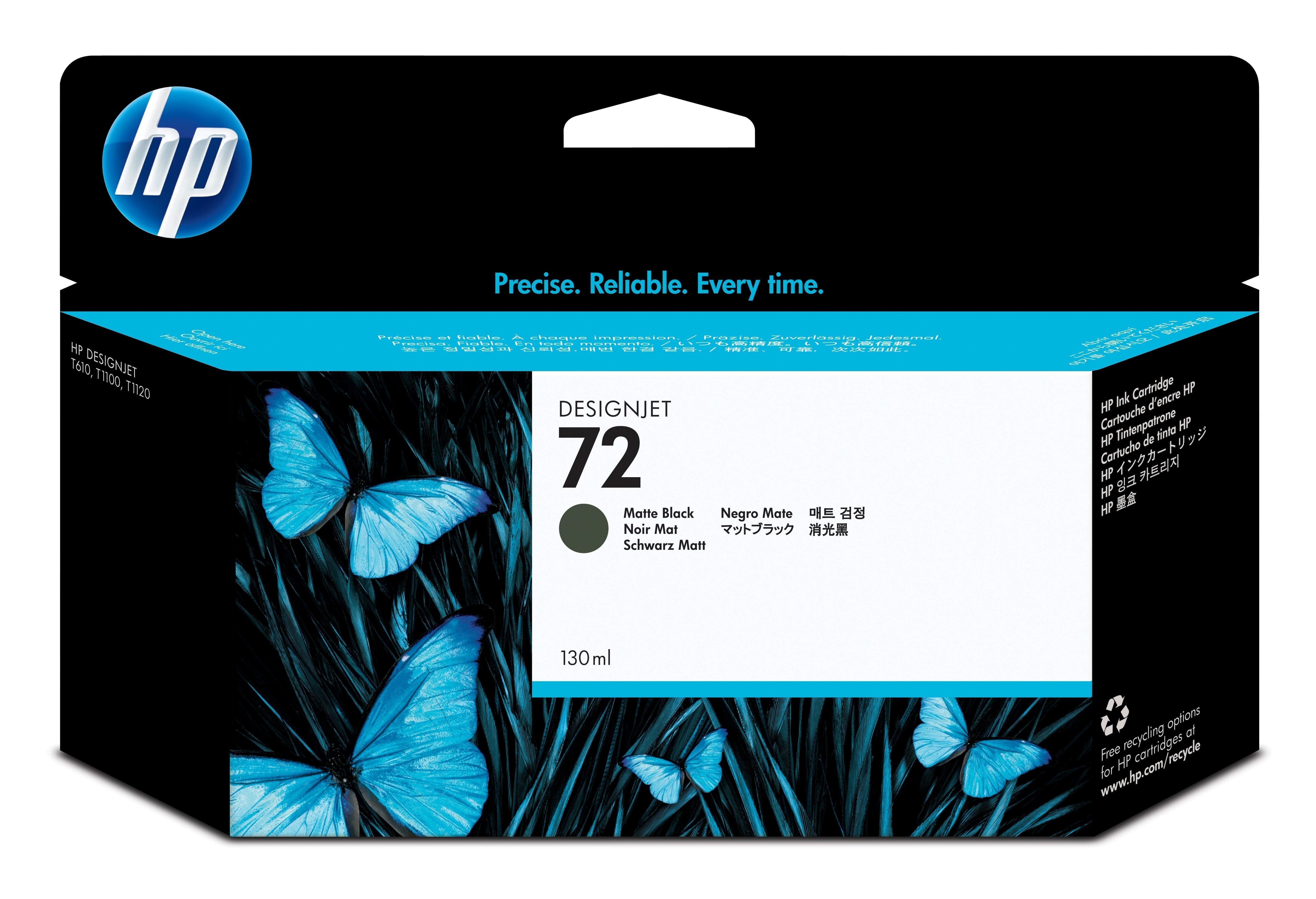 CARTUCHO HP 72 NEGRO MATE C9403A DESIGNJET T610/1100
