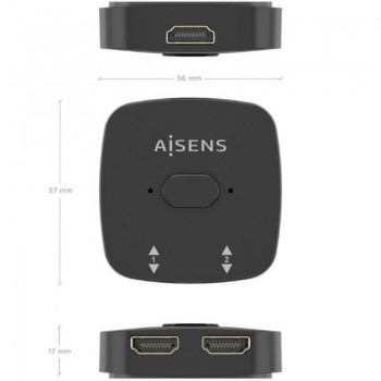CONMUTADOR SWITCH AISENS HDMI 4K 2.0 BIDIRECCIONAL