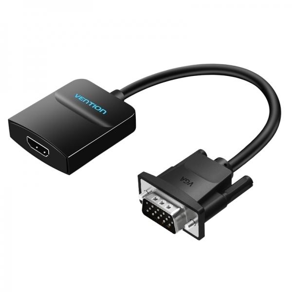 CONVERTIDOR VENTION VGA MACHO A HDMI HEMBRA 0,15 M COLOR NEGRO