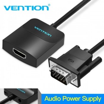CONVERTIDOR VENTION VGA MACHO A HDMI HEMBRA 0,15 M COLOR NEGRO