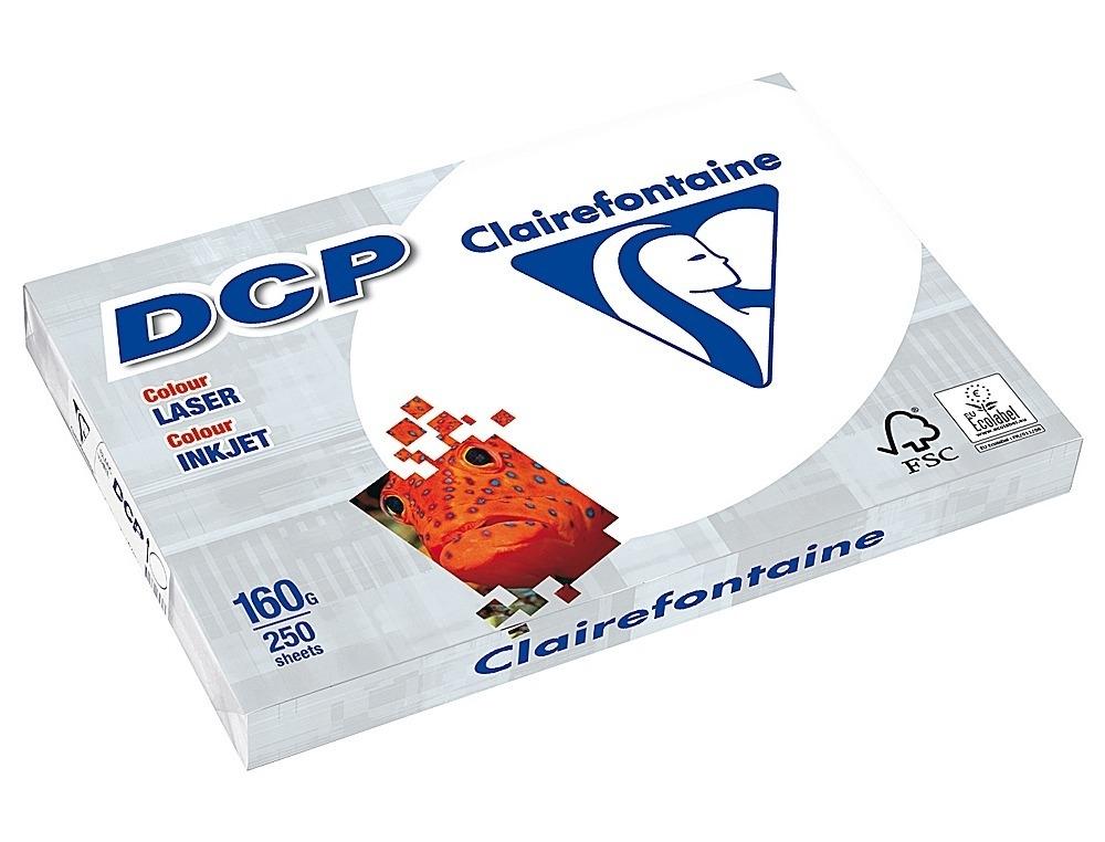 PAQUETE 250 HOJAS PAPEL CLAIREFONTAINE DCP A4 160 GRAMOS