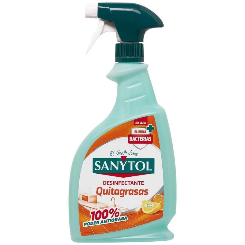 LIMPIADOR DESINFECTANTE SANYTOL COCINAS CON PULVERIZADOR BOTE DE 750 ML
