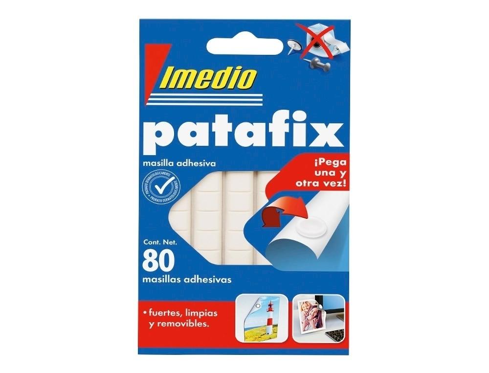 MASILLA ADHESIVA IMEDIO PATAFIX REMOVIBLE 80 UNIDADES COLOR BLANCO