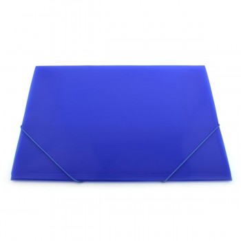 CARPETA GOMAS CON SOLAPAS A3 POLIPROPILENO TRANSLUCIDO OFFICEBOX SUPRA COLOR AZUL
