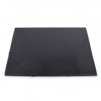CARPETA GOMAS CON SOLAPAS A3 POLIPROPILENO TRANSLUCIDO OFFICEBOX SUPRA COLOR NEGRO