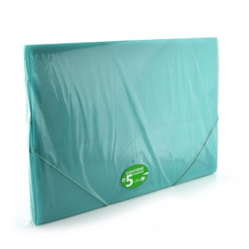 CARPETA GOMAS CON SOLAPAS A3 POLIPROPILENO TRANSLUCIDO OFFICEBOX SUPRA COLOR VERDE