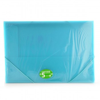 CARPETA GOMAS CON SOLAPAS A3 POLIPROPILENO TRANSLUCIDO OFFICEBOX SUPRA COLOR VERDE