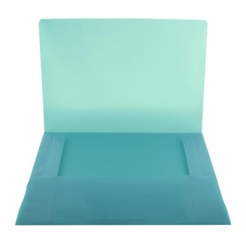 CARPETA GOMAS CON SOLAPAS A3 POLIPROPILENO TRANSLUCIDO OFFICEBOX SUPRA COLOR VERDE